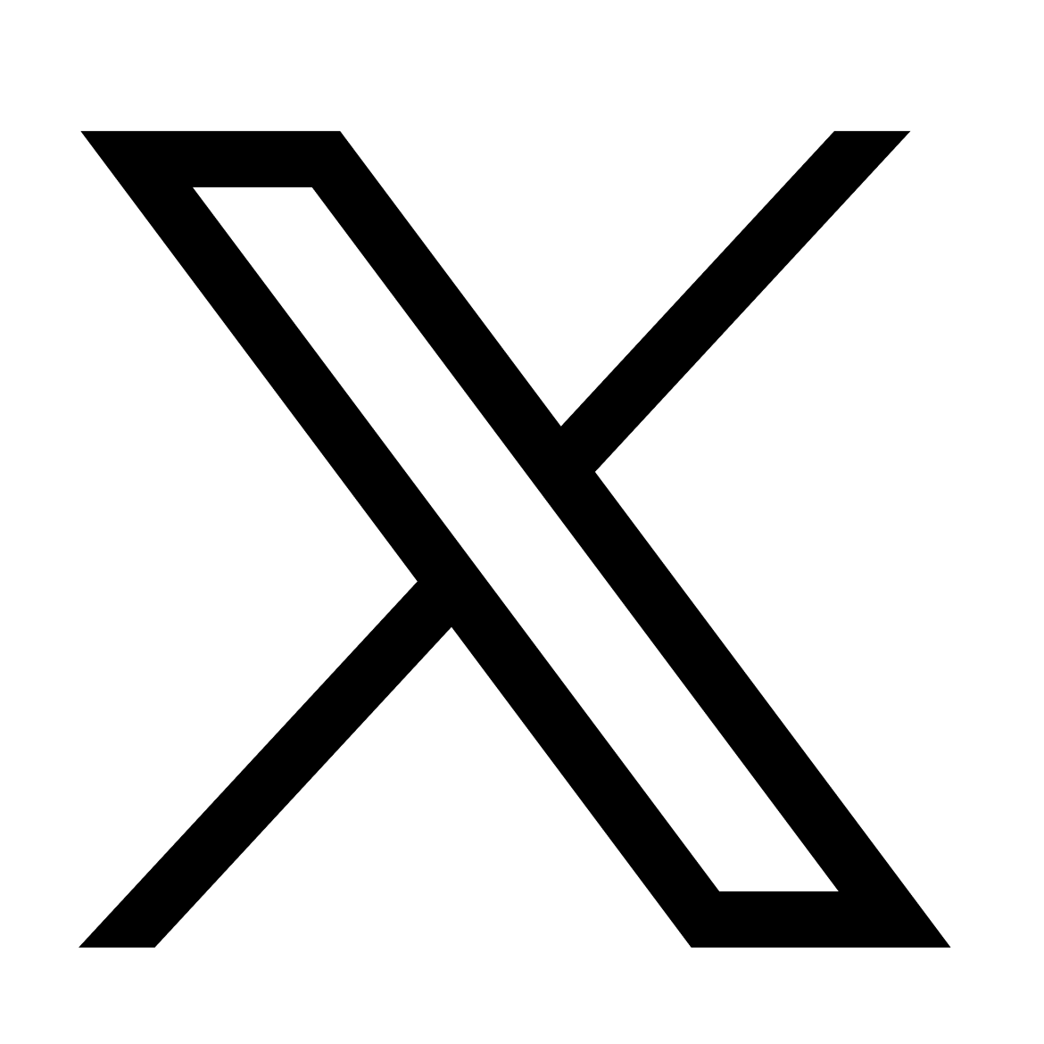 The icon for X, the platform formerly known as Twitter
